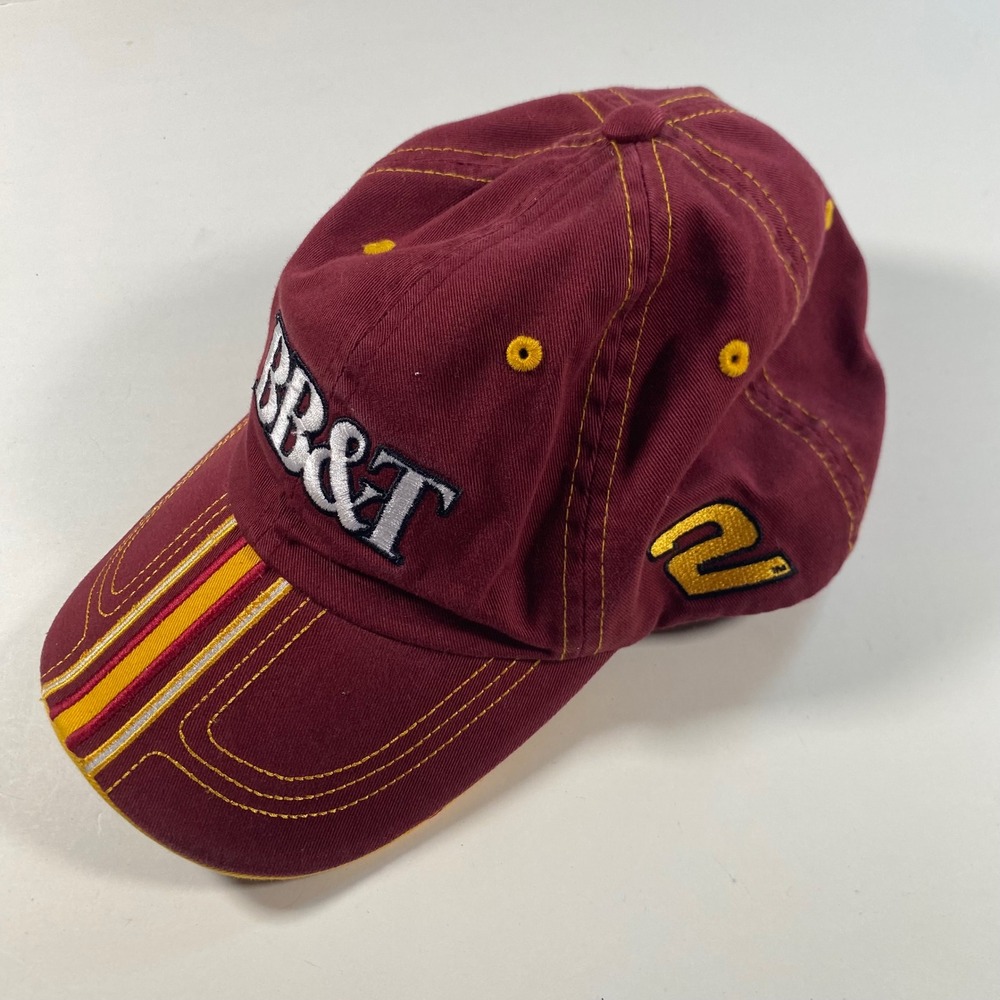 Clint Bowyer #2 BB&T‎ NASCAR Hat 2007 RCR Checkered Flag Sports Maroon Cap OSFA